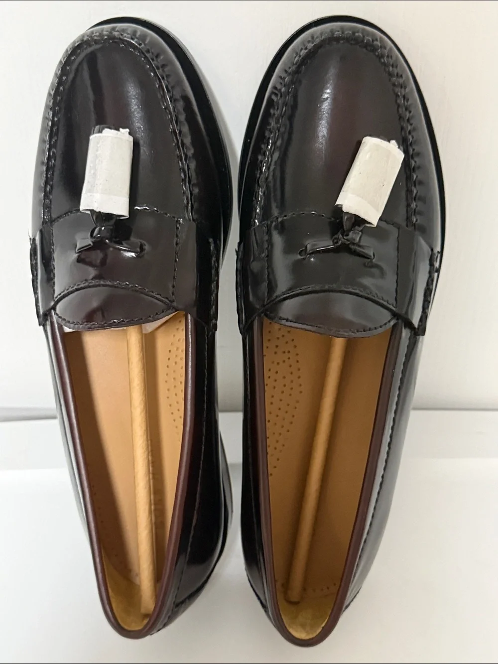 New Cole Haan Men’s Burgundy Pinch Tassel Loafers